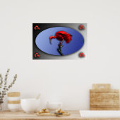 Rood Ibis poster (Keuken)