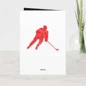 Rood ijs - Beste hockeycoach ooit bedankkaart Feestdagen Kaart (Achterkant)