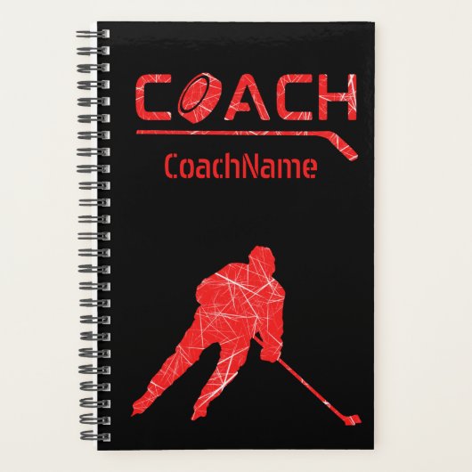 Rood ijs - Beste hockeycoach Planner (Voorkant)