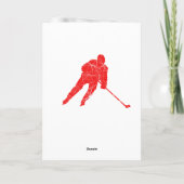 Rood ijs - Grote hockeybus bedankt je kaart (Achterkant)