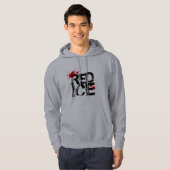 Rood ijs (Hockey) Hoodie (Voorkant volledig)