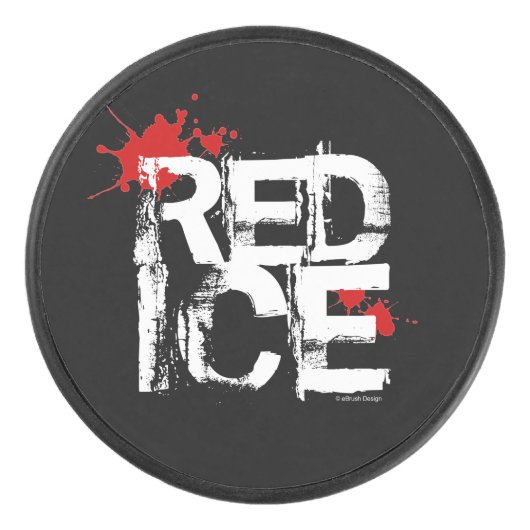 rood ijs hockey puck (Voorkant)