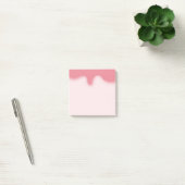 Rood ijsje plaatst briefje post-it® notes (Kantoor)