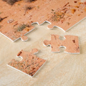 Rood, ik hou van je in de wereld legpuzzel (Zijkant)