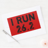 Rood Ik Ren 26.2 Sticker (Envelop)