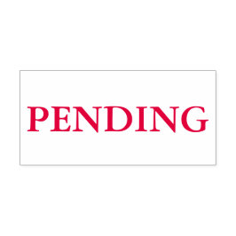 Rood In Afwachting Zelfinktende Stempel