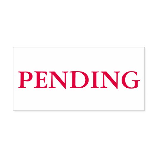 Rood In Afwachting Zelfinktende Stempel (Design)