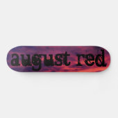 rood in augustus persoonlijk skateboard (Horizontaal)