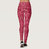 Rood in brand leggings (Achterkant)
