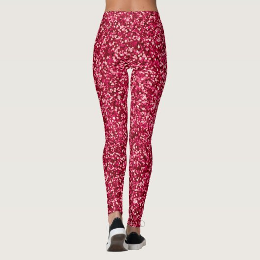 Rood in brand leggings (Achterkant)