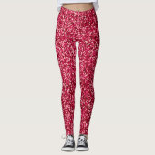 Rood in brand leggings (Voorkant)