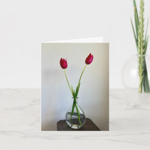 Rood in de lente  bedankkaart