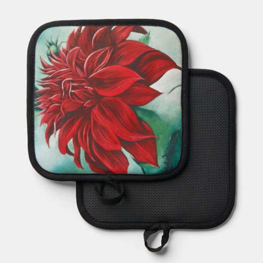 Rood in drijfmest pannenlap (Voorkant / Achterkant)