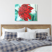 Rood in Fury Canvas Afdruk (Insitu (Slaapkamer))