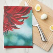 Rood in Fury Theedoek (Quarter Fold)