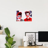 Rood in het gezicht poster (Thuiskantoor)