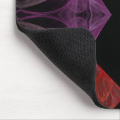 Rood in Paars Fractal Mousepad Muismat (Hoek)