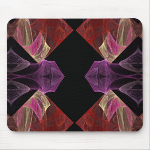 Rood in Paars Fractal Mousepad Muismat
