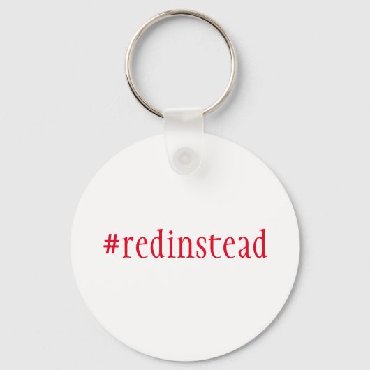 Rood in plaats daarvan sleutelhanger (Voorkant)