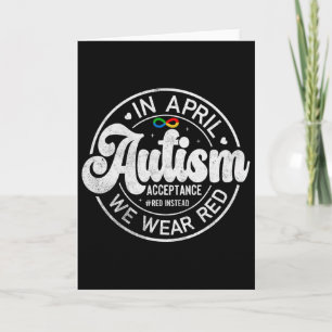 Rood in plaats van Autisme Bewustzijn Acceptatie S Kaart