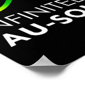 Rood in plaats van autisme - oneindig veel autisme poster (Hoek)