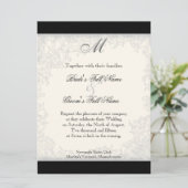 Rood in wit gestreepte tulp - bruiloft uitnodiging (Staand voorkant)