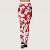 Rood in witte polka dot leggings (Achterkant)