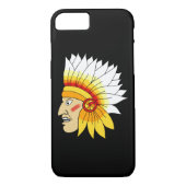 Rood Indiaas hoofd Case-Mate iPhone Case (Achterkant)