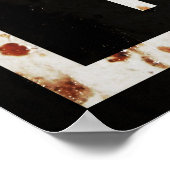 Rood Indische Motorolie teken verstopte vaten. Poster (Hoek)