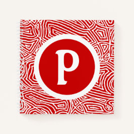 Rood Initiaal Notitieboek