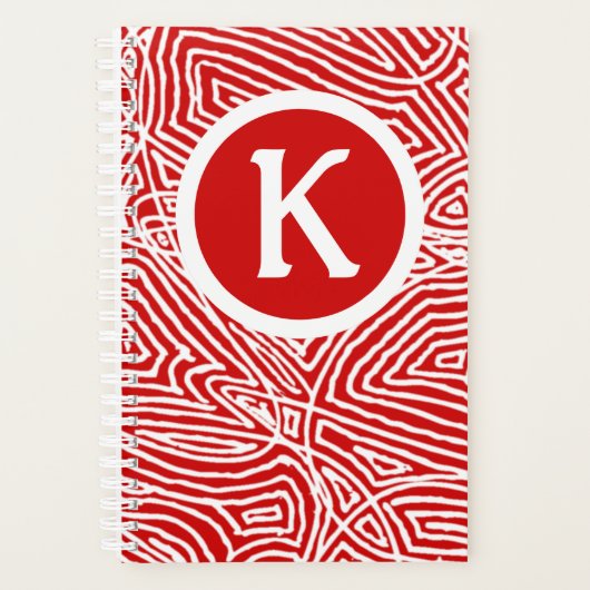Rood Initiaal Planner (Voorkant)