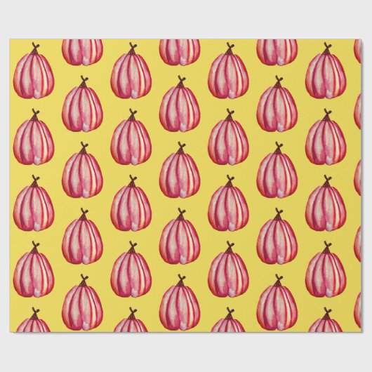 Rood inktrekkerpapier cadeaupapier (Vlak)