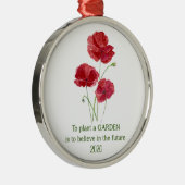 Rood Inspirerend deklaagdeklaag Metalen Ornament (Rechts)