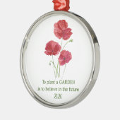 Rood Inspirerend deklaagdeklaag Metalen Ornament (Links)