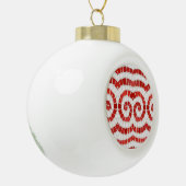 ROOD IONISCH MOZAÏEK Keramisch Bal Ornament (Links)