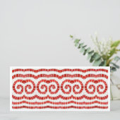 ROOD IONISCHE MOZAÏEK 4x9 Platte kaart (Staand voorkant)