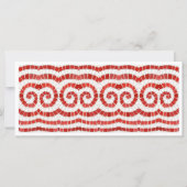 ROOD IONISCHE MOZAÏEK 4x9 Platte kaart (Voorkant)