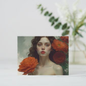 Rood is de kleur briefkaart (Staand voorkant)