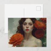 Rood is de kleur briefkaart (Voorkant / Achterkant)