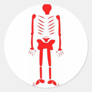 Rood is dood ronde sticker