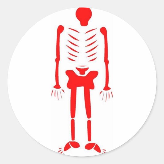 Rood is dood ronde sticker (Voorkant)