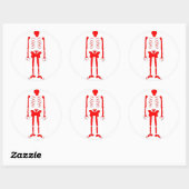 Rood is dood ronde sticker (Vel)