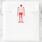 Rood is dood ronde sticker (Tas)