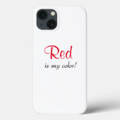 Rood is mijn Colour Cute Quote Case-Mate iPhone Case (Achterkant)