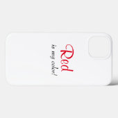 Rood is mijn Colour Cute Quote Case-Mate iPhone Case (Achterkant (horizontaal))