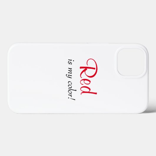 Rood is mijn Colour Cute Quote Case-Mate iPhone Case (Achterkant (horizontaal))