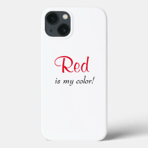Rood Is Mijn Kleur Cute Quote  Case-Mate iPhone Case