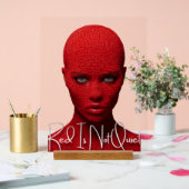 Rood Is Niet Stil Acryl Bord (Huwelijk)
