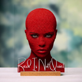 Rood Is Niet Stil Acryl Bord
