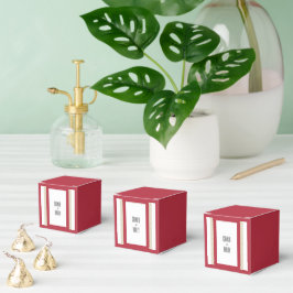 Rood Islamitisch Geometrisch Grens Bruiloft Bedankdoosjes